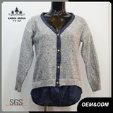 Women V-Neck Button Cardigan Sweater