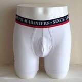 Great Workmanship Plain Solid White Mens Boxer Briefs