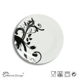 Popular White Porcelain with Full Decal Salad Plate