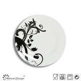 Popular White Porcelain with Full Decal Salad Plate