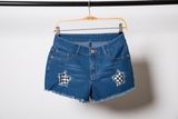 OEM High Waist Ladies Denim Shorts