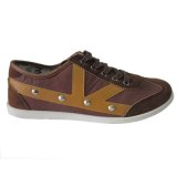 New Model Mens Cheap Brown Swede Fabric Canvas Causal Shoes