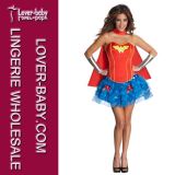 Sexy Woman Wonder Supergirl Super Hero Costume (L15235)