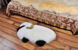 Modern Fashion Sheep Skin Animal Shape Baby Play Carpet