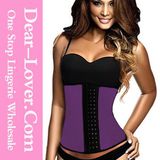 Newest Steel Bones Latex Waist Training Corset
