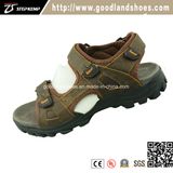 Top Leather Unper & Cheap Price Breathable Men's Sandal Shoes 20023-1
