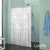 Shower Curtain Bathroom Waterproof Curtain (JG-236)