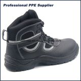 Split Leather Cheap Mens Work Boots with Steel Toe