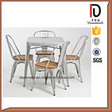 Elegant Design Stackable Durable Dining Chair with Solid Wood Cushion