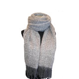 Ladies Soft Boucle Marl Woven Blanket Scarf