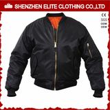 Wholesale Custom Fashion Black Flight Bomber Jacket (ELTWBJI-1)