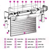 Low Price European Metal Rolling Windows Electric Kitchen Roller Shutter