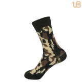Men's Comb Cotton Camouflage Dress Sock