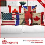 45cm*45cm Flag Design Square Cotton Linen Square Cushion Pillow