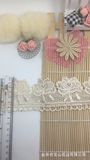 New Design 7cm Width Factory Stock Wholesale Rose Embroidery Polyester Trimming Lace Water Soluable Lace for Clothings Accessories & Home Textiles & Curtains