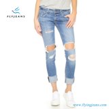Fashion Ripped Slim Ladies Boyfriend Blue Denim Jeans by Fly Jeans