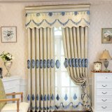 European Luxury Polyester Embroidery Window Curtain (20W0001)