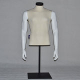 Fiberglass Male Sportwear Mannequin Torso with Black Base