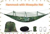 Hammock Outdoor Ultralight Nylon Camping Portable Hammock with Mosquito Net