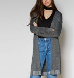 Women Fashion V Neck Long Sleeve Sweater Coat