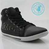 Men Shoes PU Rivet Ankle Canvas Shoes Footwear (SNC-011318)