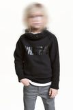 3-8y Boys Cotton 80%; Polyester 20% Funnel-Collar Sweatshirt