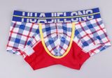 High Quality Check Cotton Men Boxer Men Underwear