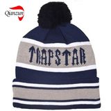 Customed Jacquard Beanie Hats Grey Black