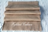 Cashmere Knitted Scarf with Jacquard Herringbone Pattern Ckjs1102