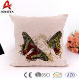 Butterfly Digital Printed Custom Decorative Square Linnet Cushion