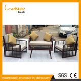 Modern Style Outdoor Aluminum Frame Handmake Brown Rattan Willow Furniture Patio Sunproof Sofa Set Cushions