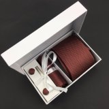 Men Fashion Wholesale 100% Silk Woven Neckties Gift Set