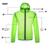 Outdoor Skin Clothing Men Ultra-Thin Summer Sun Racing Sports Breathable Skin Windbreaker Jackets