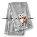 Hot Sale Embroidery Coral Fleece Baby Blankets