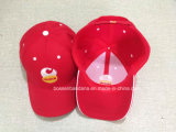Factory Produce Customized Logo Embroidered Red Cotton Baseball Cap