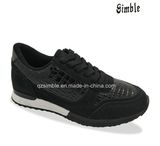 Good Quality Women and Men Spots Casual Shoes with Crocodile PU Upper