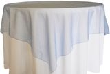 Cheap Wedding Crystal Shiny Organza Table Overlay Bright Organdy Tablecloth