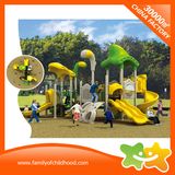 Funny Open-Air Play Equipment Curving Slide for Children