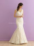 New Design Spaghetti Strap Backless Wedding Bridal Dress