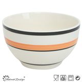 Simply Design Hand Painting with Strip Bowl
