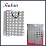 Matte Laminated Ivory Paper with PVC Grids Gift Paper Bag