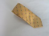 New Design Fashionable Gold Colour Flower Design Jacquard Silk Neckties