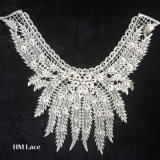 Eyelet White Crochet Lace Collar V Shape Neckline Applique X012