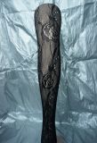 Sexy Stocking Black Tights with Rose Pattern 1996