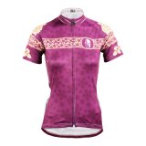 Simple Patterned Cerise Short Sleeve Women/Lady's Cycling Jerseys Breathable Row of Han Sport Outdoor