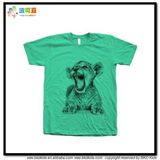 Grreen Color Baby Clothes Screen Printing Children Shirtt