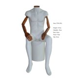 Plus Size Male Mannequin with Wood Hand