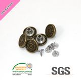 Customerized Fashion Zinc Alloy Metal Shank Jeans Button