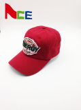 Stone Washed Worn-out Cotton Applique Baseball Hat with 3D Embroidery