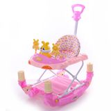 Rocking Horse Iron Frame and Plasic Multi-Functional Baby Walker with Carpet